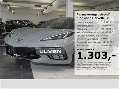 Chevrolet Corvette C8 Stingray Cabriolet 3LT Frontlift Vollausstatt im Auto Abo von Null-Leasing