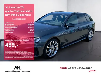 Audi Audi S4 Avant 3.0 TDI quattro Tiptronic Matrix Navi P im Leasing von Null-Leasing