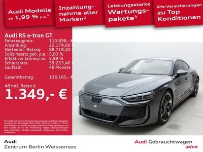 Audi Audi e-tron RS GT**QUA*MATRIX*PANO*B&O*HUD*LEDER*360* im Auto Abo von LeasingMarkt.de
