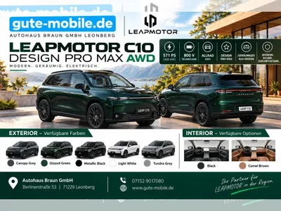Leapmotor Leapmotor C10 AWD 571ps ProMax MJ27 Abholung in 71229 Leonberg im Leasing von LeasingMarkt.de