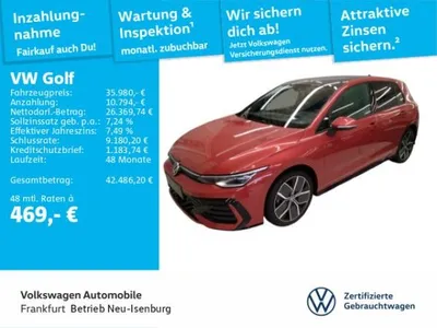 VW Volkswagen Golf VIII 2.0 TDI DSG R-Line Navi IQ.Light DCC DAB+ FrontAssist im Auto Abo von LeasingTime
