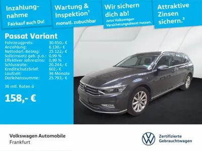 VW Volkswagen Passat Variant 2.0 TDI DSG Elegance Navi IQ.Light DAB+ CB543Z im Auto Abo von LeasingMarkt.de