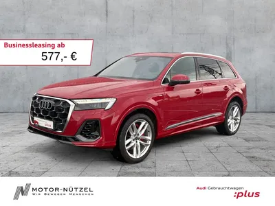 Audi Audi Q7 55 TFSI QU S-LINE MATRIX+HuD+B&O+AIR+AHK+PANO im Leasing von Null-Leasing