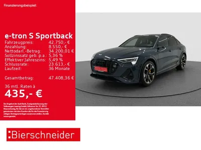Audi Audi e-tron S Sportback UPE: 131.040,-! im Leasing von Null-Leasing