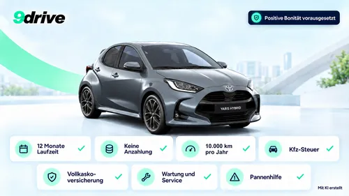 Toyota Toyota Yaris Hybrid Teamplayer + Technik – All-inklusive Auto-Abo im Auto Abo von BOB Automotive