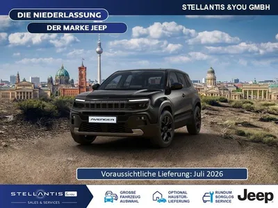 Jeep Jeep Avenger Black Edition Mild-Hybrid im Leasing von Null-Leasing