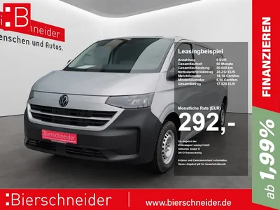 VW Volkswagen T7 Transporter Kasten 2.0 TDI Aut. LR LED 5-J-GA im Leasing von Null-Leasing