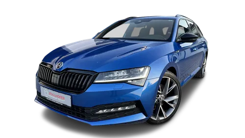 Skoda Skoda Superb Sportline Navi Rückfahrkamera Einparkhilfe PDC 2-Zonen-Climatronic beheizbare Frontscheibe Alcantara-Ledersitze beheizbares Lenkrad elektrische Sitzverstellung vorne links im Auto Abo von Faaren