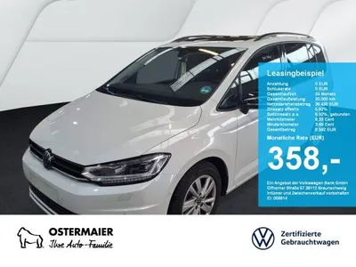 VW Volkswagen Touran HIGHLINE 1.5TSI DSG 7SITZE STANDHZG.PANO.AHK im Auto Abo von LeasingMarkt.de