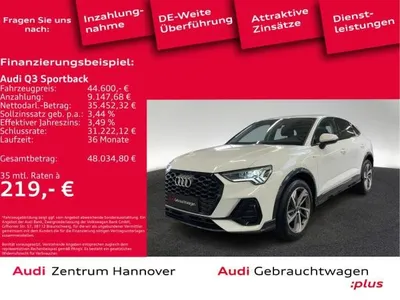 Audi Audi Q3 Sportback S-line 35 TFSI AHK LED ACC Navi virtual im Auto Abo von LeasingMarkt.de