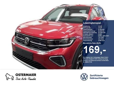VW Volkswagen T-Cross R-LINE 1.0TSI 116PS ACC.5J-G.NAVI+VC.2xP im Leasing von Null-Leasing