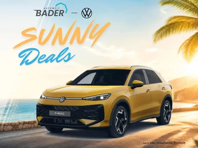 VW Volkswagen T-Roc R-Line "Sunny Deals" AUTOWELT-BADER! im Leasing von Null-Leasing