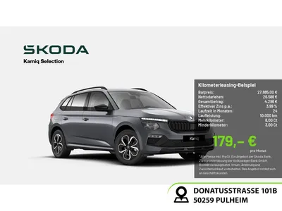 Skoda Skoda Kamiq 1.0 TSI Selection PDC KAMERA ACC LED NAVI im Leasing von Null-Leasing