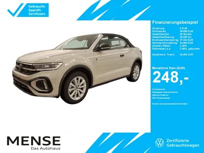 VW Volkswagen T-Roc Cabriolet R-Line Edition Karmann 1.5 TSI 1 im Leasing von Null-Leasing