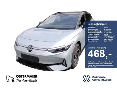 VW Volkswagen ID.7 Tourer GTX 340PS 4M NP.81T ACC.5J-G.WÄRMEPU im Leasing von Null-Leasing