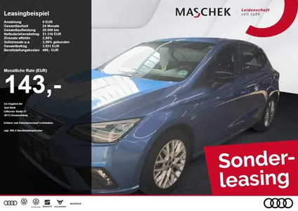 Seat Seat Ibiza FR DSG Sonderleasing Navi RearView Sitzh. im Leasing von Null-Leasing