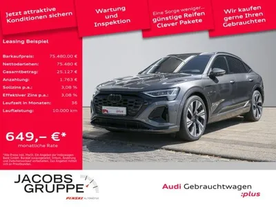 Audi Audi Q8 Sportback 55 S line/Black+/Matrix/Pano/360°/HuD/22kW/22Zoll im Auto Abo von LeasingMarkt.de