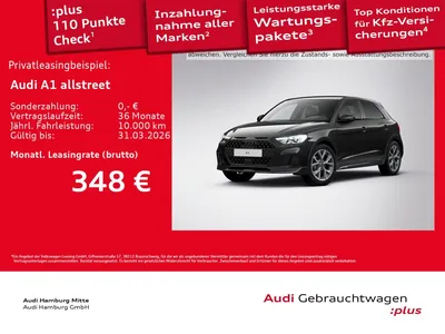 Audi Audi A1 allstreet 30 TFSI S tronic S line LED Kamera im Auto Abo von Mobile.de