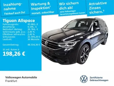 VW Volkswagen Tiguan Allspace 2.0 TDI DSG 4Motion R-Line Navi IQ.Light DAB+ FrontAssist im Auto Abo von LeasingTime