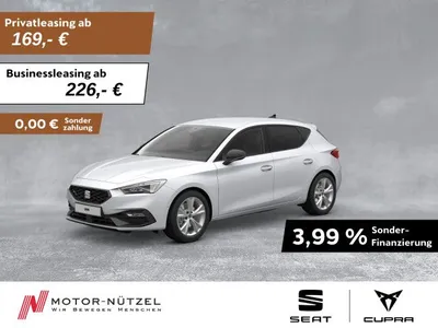 Seat Seat Leon 1.5 eTSI DSG FR-Line MATRIX+NAV+APP+ACC+SHZ im Leasing von Null-Leasing
