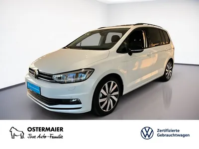 VW Volkswagen Touran HIGHLINE 1.5TSI DSG 7S NP.60T AHK.STANDHZ im Auto Abo von Null-Leasing