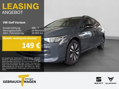 VW Volkswagen Golf Variant 1.5 TSI GOAL NAVI AHK ALLWETTER im Leasing von Null-Leasing