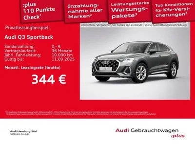 Audi Audi Q3 Sportback 35 TFSI S line S tronic NAV/LED/AHK im Auto Abo von LeasingMarkt.de