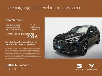 Seat Seat Tarraco FR 1.5 TSI DSG 110 kW im Leasing von Null-Leasing