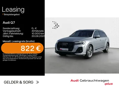Audi AUDI Q7 55 TFSIe qu. S line Allradl.*Optikp.schw*B&O im Auto Abo von Null-Leasing