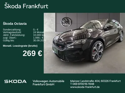 Skoda Skoda Octavia Combi RS 2,0 TSI 195 kW 7-Gang-DSG im Leasing von Null-Leasing