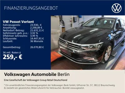VW Volkswagen Passat Variant 2.0 TDI Elegance (EURO 6d) im Leasing von LeasingMarkt.de