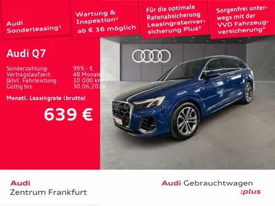 Audi Audi Q7 55 TFSI quatt 7 SITZER S-LINE MATRIX+HUD+B&O+ im Leasing von Null-Leasing