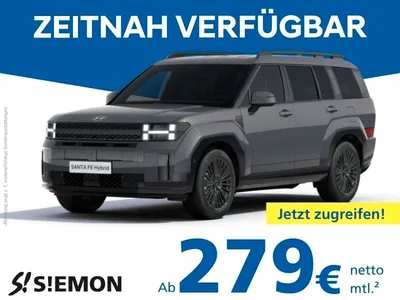 Hyundai Hyundai SANTA FE Hybrid Blackline 1.6 T-GDI HEV Allrad im Leasing von Null-Leasing