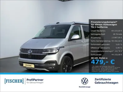 VW Volkswagen T6.1 California Ocean 2.0 TDI 4Motion Markise DSG StdHZG Navi im Leasing von LeasingMarkt.de