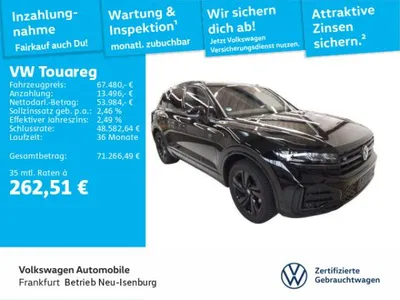 VW Volkswagen Touareg 3.0 TDI Tiptronic 4-Motion R-Line Blackstyle Navi Leder IQ.Light DAB+ FrontAssist im Auto Abo von LeasingMarkt.de