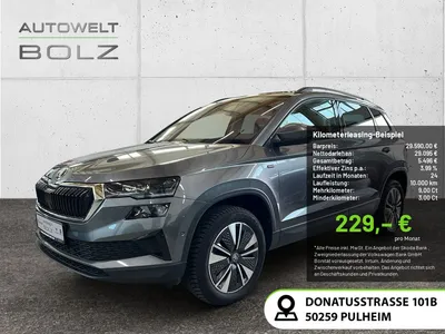 Skoda Skoda Karoq 1.5 TSI Tour KAMERA ACC LED NAVI AHK 360° im Leasing von Null-Leasing