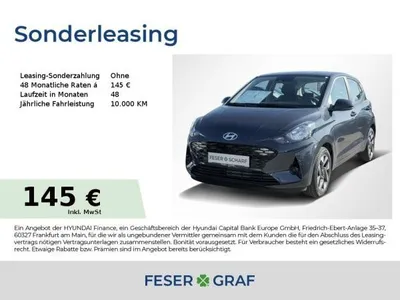 Hyundai Hyundai i10 TREND KOMFORT-PAKET NAVI KAMERA SHZ LHZ im Auto Abo von LeasingMarkt.de