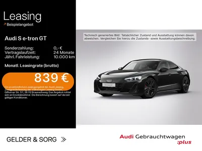 Audi Audi S e-tron GT quattro air*Matrix*B&O*HuD*Pano*360° im Auto Abo von Null-Leasing