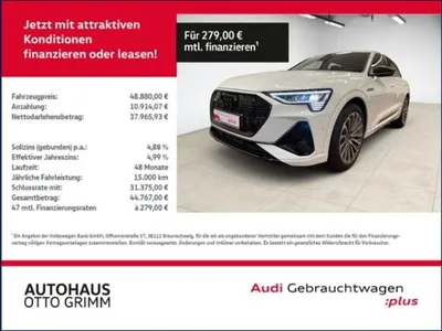 Audi Audi e-tron 55 quattro S line Matrix im Auto Abo von LeasingMarkt.de