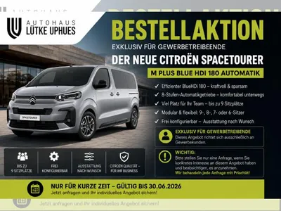 Citroen Citroën SpaceTourer Diesel 180 M Plus EAT8 im Leasing von LeasingMarkt.de