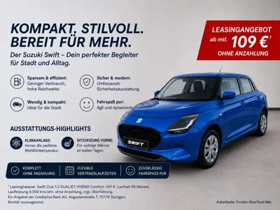 Suzuki Suzuki Swift 1.2 DUALJET HYBRID 5-GANG CLUB im Leasing von LeasingMarkt.de