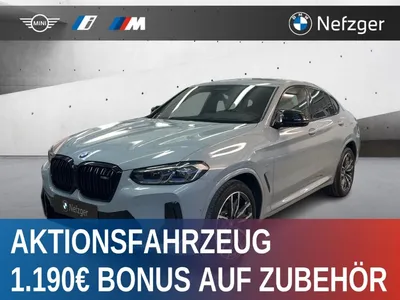BMW BMW X4 M40 d AHK Park-Assistent H&K PANO HUD LASER im Leasing von Null-Leasing