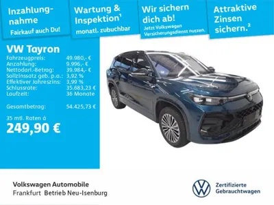 VW Volkswagen Tayron 1.5 TSI DSG eHybrid R-Line Navi IQ.LIGHT - HD-Matrix-Scheinwerfer Spurwechselassistent DAB+ im Leasing von LeasingMarkt.de