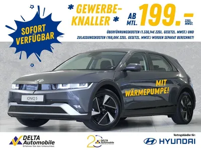 Hyundai Hyundai IONIQ 5 Basis (MY25) 63 kWh Navi LED Kamera Sitz im Auto Abo von Null-Leasing
