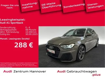 Audi Audi A1 Sportback 30 TFSI Sline Leder Navi LED virtual im Auto Abo von LeasingMarkt.de