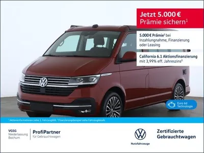 VW Volkswagen T6.1 California Ocean TDI DSG NAVI DCC AHK RFK 3 im Auto Abo von LeasingMarkt.de
