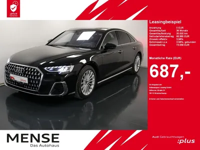 Audi Audi A8 50 TDI quattro |Matrix|Luft|Pano|ACC|STH|HUD im Auto Abo von Null-Leasing