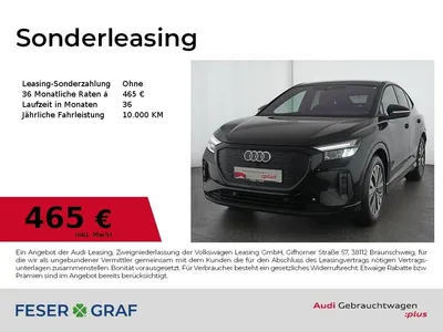 Audi Audi Q4 e-tron Q4 Sportback 45 e-tron S line/Navi/AHK/PDC/19 im Auto Abo von LeasingTime