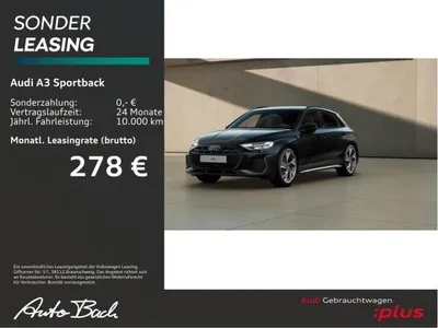 Audi Audi A3 Sportback S line 35TFSI Navi LED HUD ACC AHK EPH im Auto Abo von LeasingMarkt.de