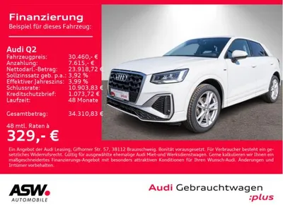 Audi Audi Q2 S line 35TFSI Stronic NAVI LED RFK GRA SHZ VC// sofort verfügbar!! im Leasing von LeasingMarkt.de